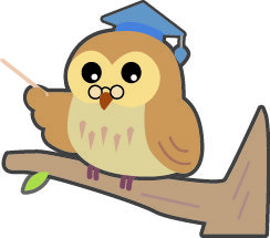 フクロウ教授イラスト