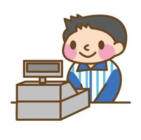 コンビニ店員イラスト