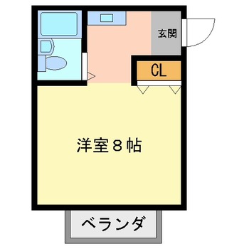 1Kの間取り図
