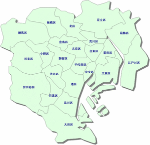 東京23区地図