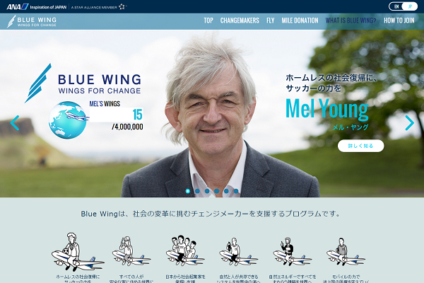 BLUE WING  WINGS FOR CHANGE