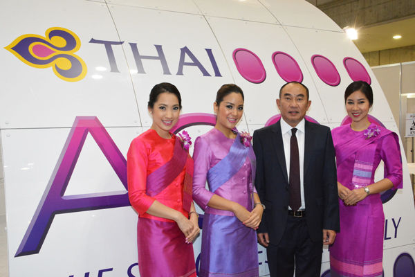 タイ国際航空、エアバスA350型機の日本線投入を検討　ノン・カリンタ日本地区総支配人が単独インタビューで明らかに