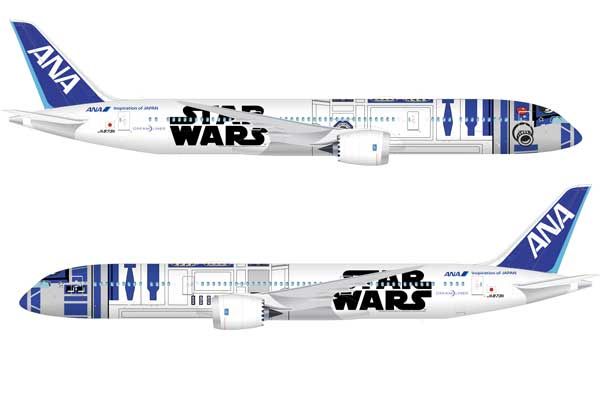 ANAのスターウォーズ特別塗装機「R2-D2 ANA JET」がロールアウト　9月13日午前1時から生中継