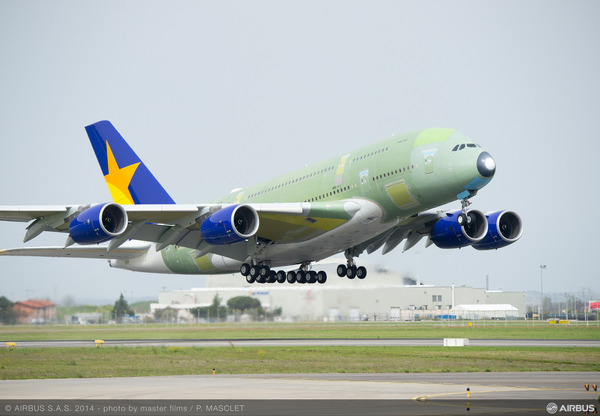 A380_Skymark_take_off_maiden_flight