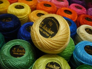 アンカー(Anchor)の刺繍糸（8番）、パールコットン・ボール : 激安生地 