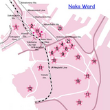 sakura map in Yokohama