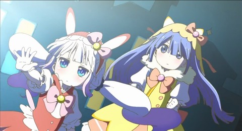 魔法少女になったカンナと翔太