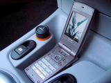 WILLCOM WX310K 開いた状態 C3プルリエルの車内にて