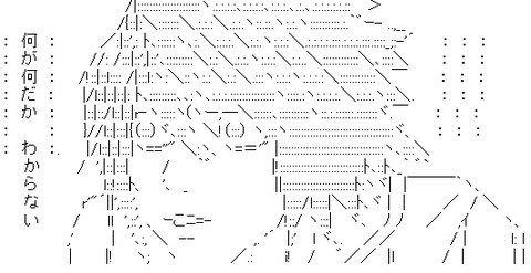 何が何だか分からない