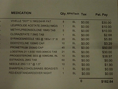 medication list FET