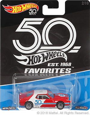hot wheels 50th anniversary 2018