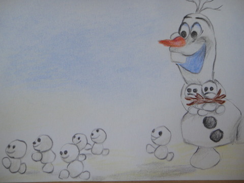 ４月２７日スノーギース Love色鉛筆