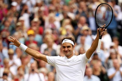 フェデラー RFマーク付レア 2017ウィンブルドン優勝モデルL