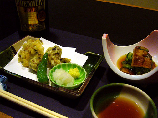 うなぎ藤田 きも天麩羅とう作