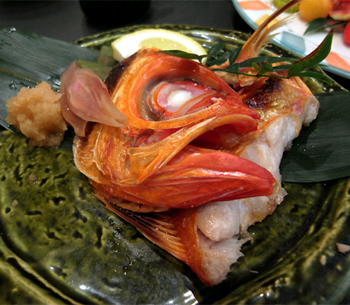 うまいもん酒房 晴屋 金目鯛塩焼(アップ)