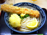 釜たけうどん ちく玉天ぶっかけ