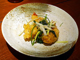 一碗水 大エビと香菜の黒胡椒炒め