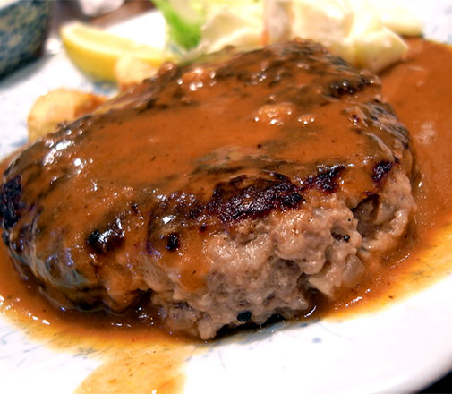 レストラン 艸葉 ハンバーグステーキ(アップ)