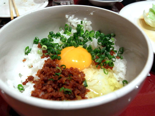 博多串焼き 二代目のぶちゃん 玉子かけご飯