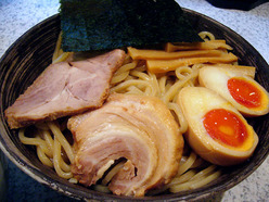 らぁめん たむら 豚骨魚介ベース つけ麺(麺&具材)