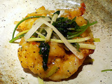 一碗水 大エビと香菜の黒胡椒炒め(アップ)