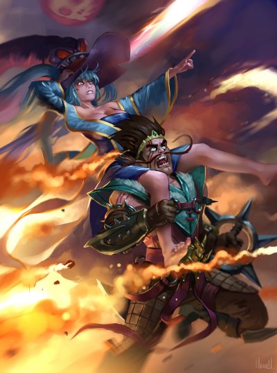 Draven-Sona-by-Hozure-