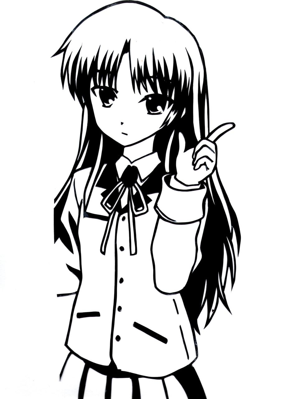 Angel Beats!切り絵！！ : 自作倉庫 in ぽたんぽぽ