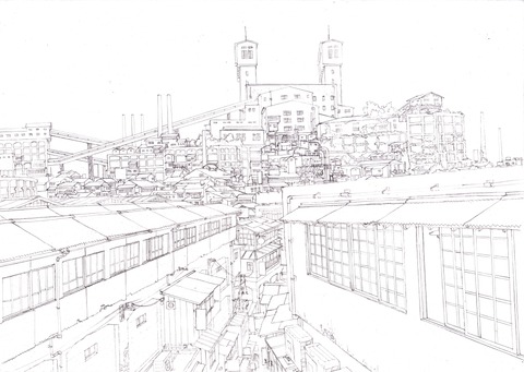 双子町線画s