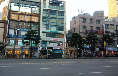 韓国の街　素材