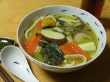 甲州名物「ほうとう」ベジタリアンヴァージョン。