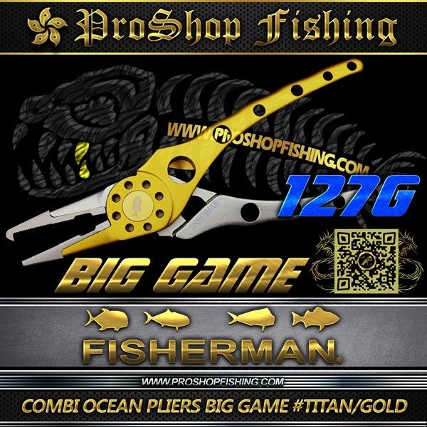 fisherman COMBI OCEAN PLIERS BIG GAME #TITAN GOLD.1