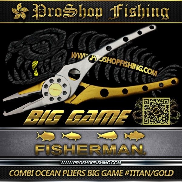 fisherman COMBI OCEAN PLIERS BIG GAME #TITAN GOLD.3
