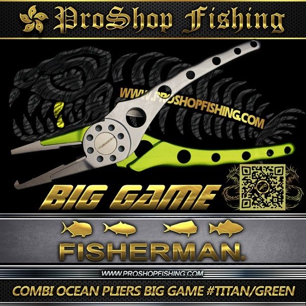 fisherman COMBI OCEAN PLIERS BIG GAME #TITAN GREEN.3