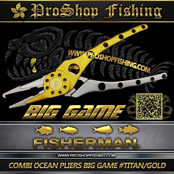 fisherman COMBI OCEAN PLIERS BIG GAME #TITAN GOLD.2