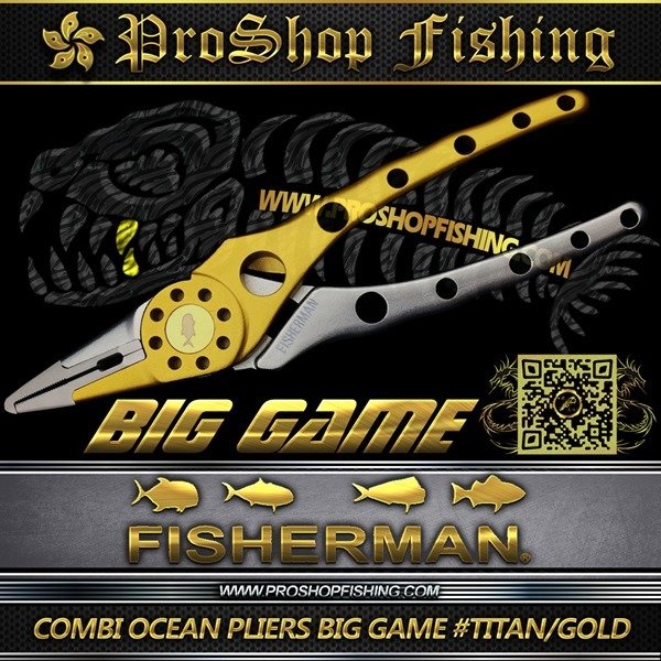 fisherman COMBI OCEAN PLIERS BIG GAME #TITAN GOLD.4