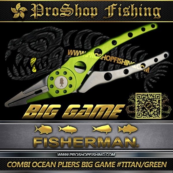fisherman COMBI OCEAN PLIERS BIG GAME #TITAN GREEN.4
