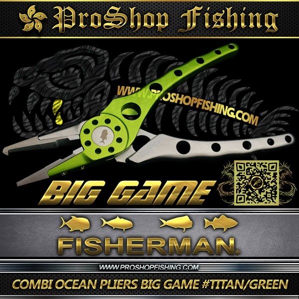 fisherman COMBI OCEAN PLIERS BIG GAME #TITAN GREEN.2