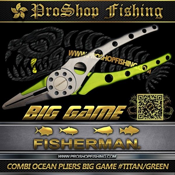 fisherman COMBI OCEAN PLIERS BIG GAME #TITAN GREEN.5