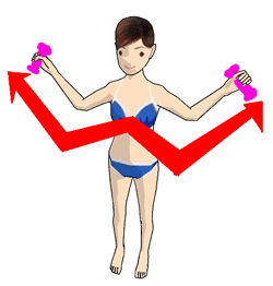 巨乳ストレッチ1
