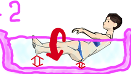 お風呂ストレッチ2