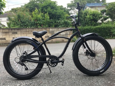 打ち合わせ中 ファットバイク エクストリームレインボー