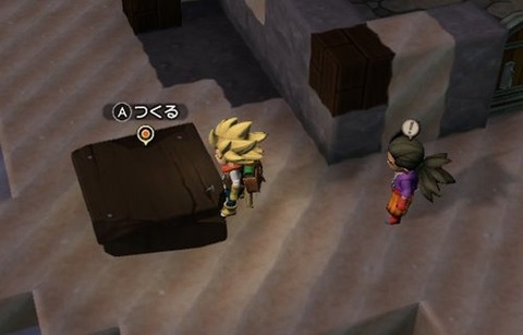 作業台にマーク