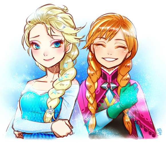 frozen_sisters_by_kohn_nz-d7bcjjh