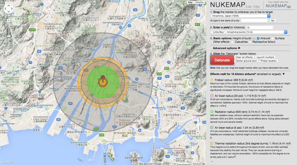 NUKEMAPhiroshima