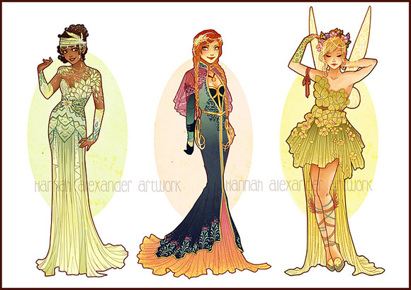 Tiana, Anna & Tinkerbell