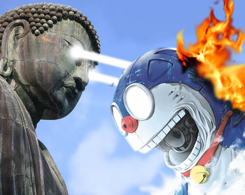 Buddhakaizer_vs_Doraemon
