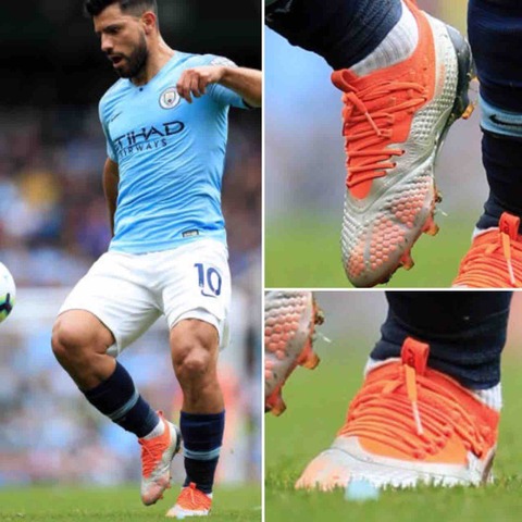 セルヒオ・アグエロ マンチェスターシティ 実使用スパイク