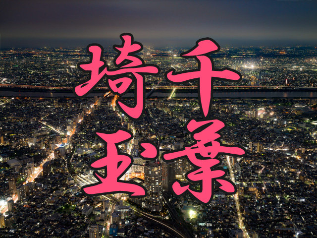 千葉と埼玉の夜景