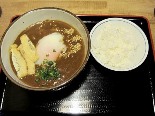 カレーうどん小ライス