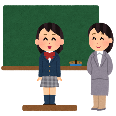 school_kokuban_happyou_tenkousei_woman
